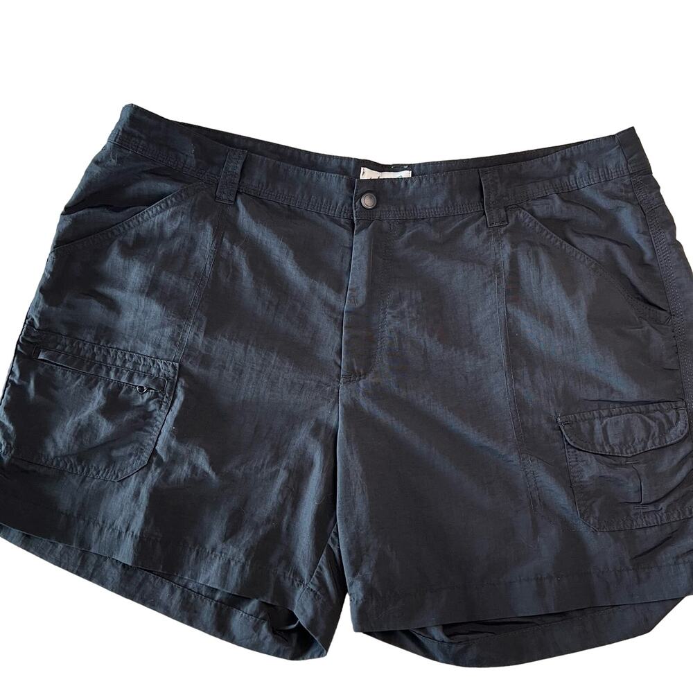 World Wide Sportsman Nylon Cargo Shorts Women’s Size 18 Black Hiking Outdoor